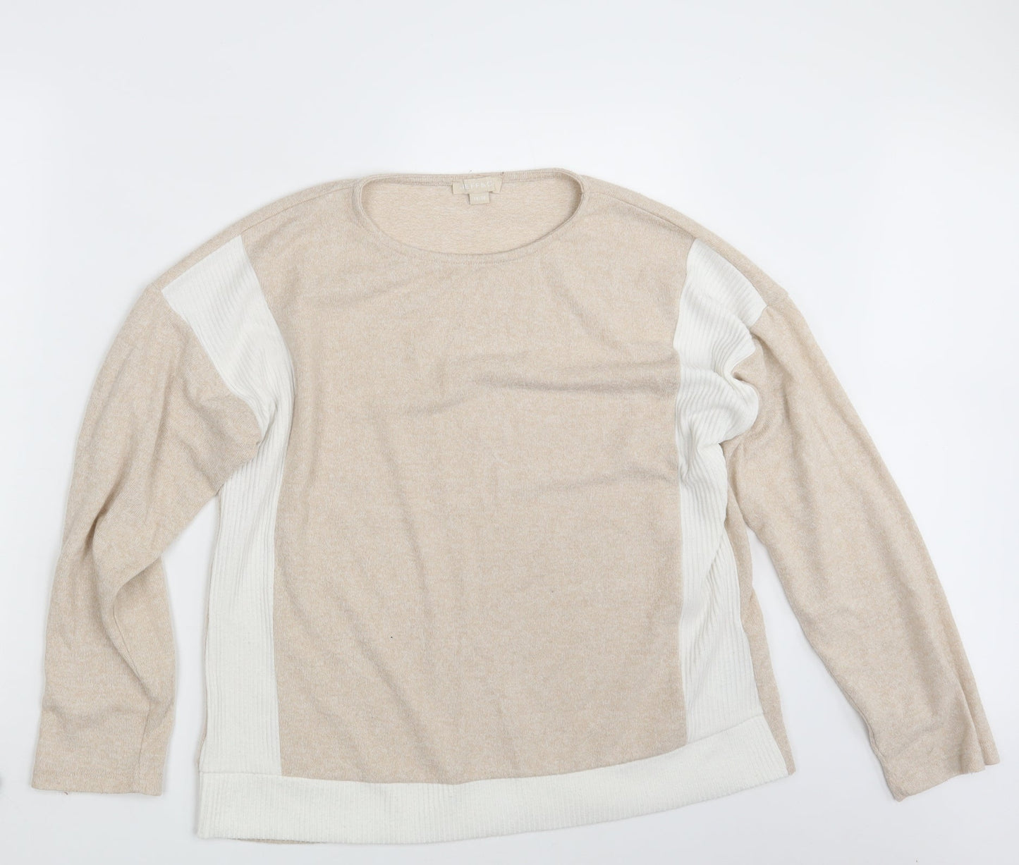 Jeff & Co Womens Beige   Pullover Sweatshirt Size 14