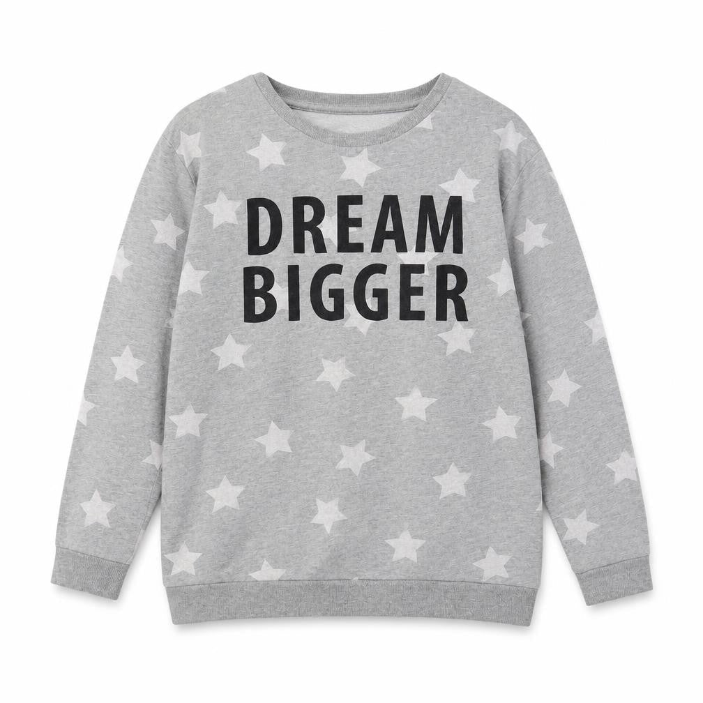 H&M Womens Grey Geometric  Pullover Sweatshirt Size M