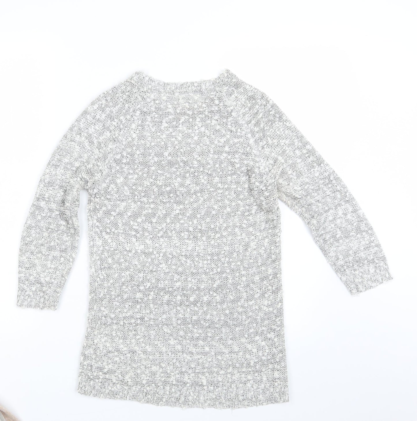 New Look Womens Grey  Knit Pullover Jumper Size 8