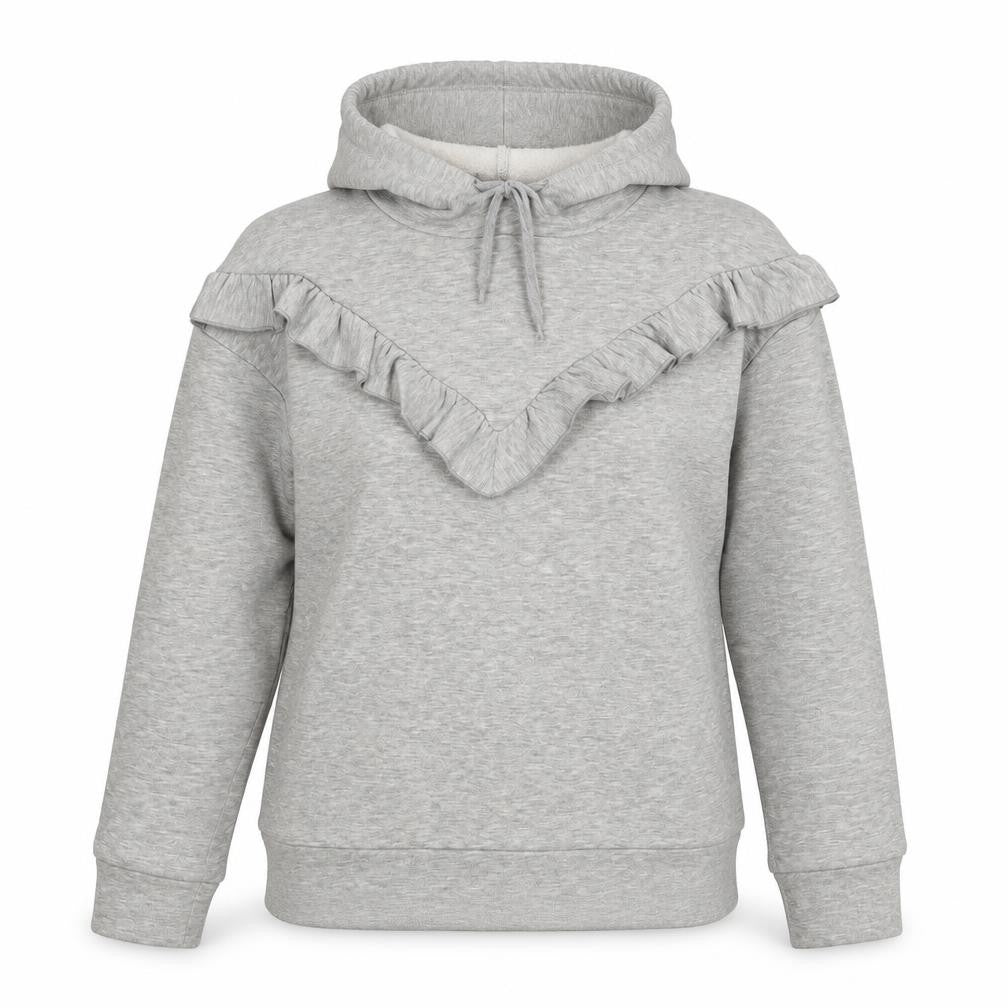Papaya Womens Grey   Pullover Hoodie Size S