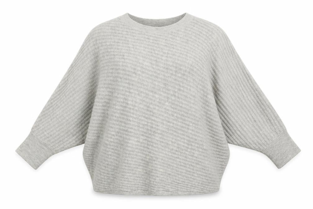 F&F Womens Grey  Knit Pullover Jumper Size 16