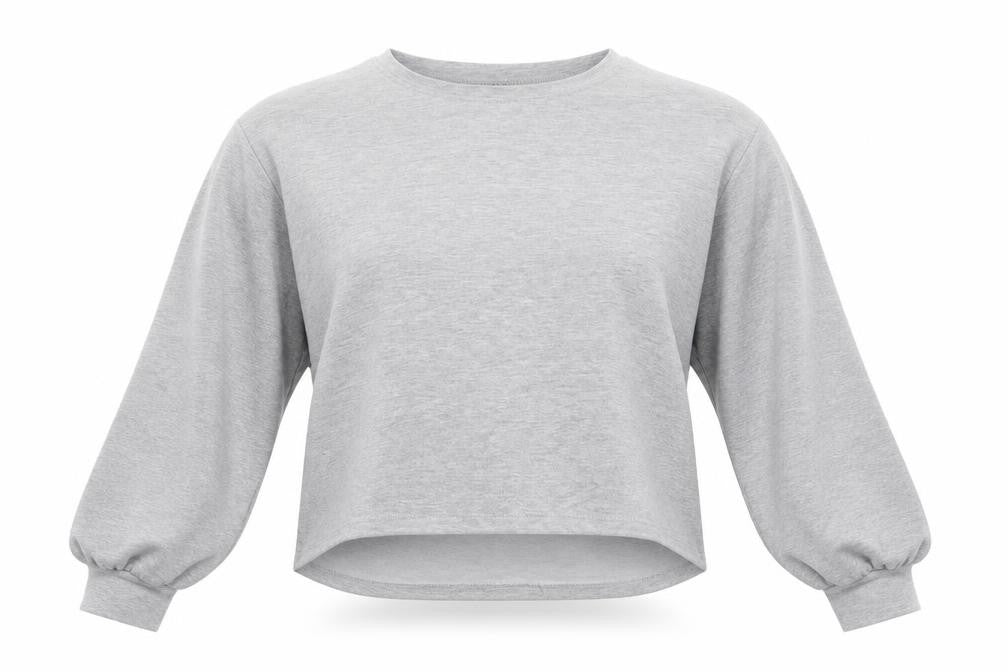 Nasty Gal Womens Grey   Pullover Sweatshirt Size 14  - Cropped