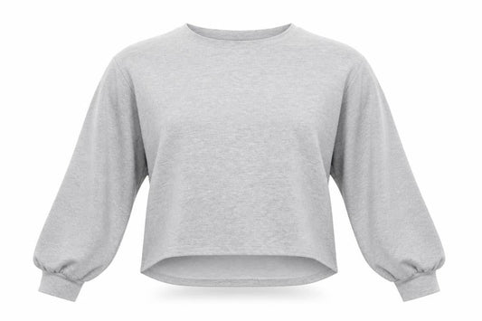 Nasty Gal Womens Grey   Pullover Sweatshirt Size 14  - Cropped