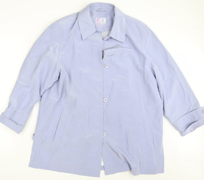 F E CLASSIC CLUB Womens Blue   Jacket Coat Size 14