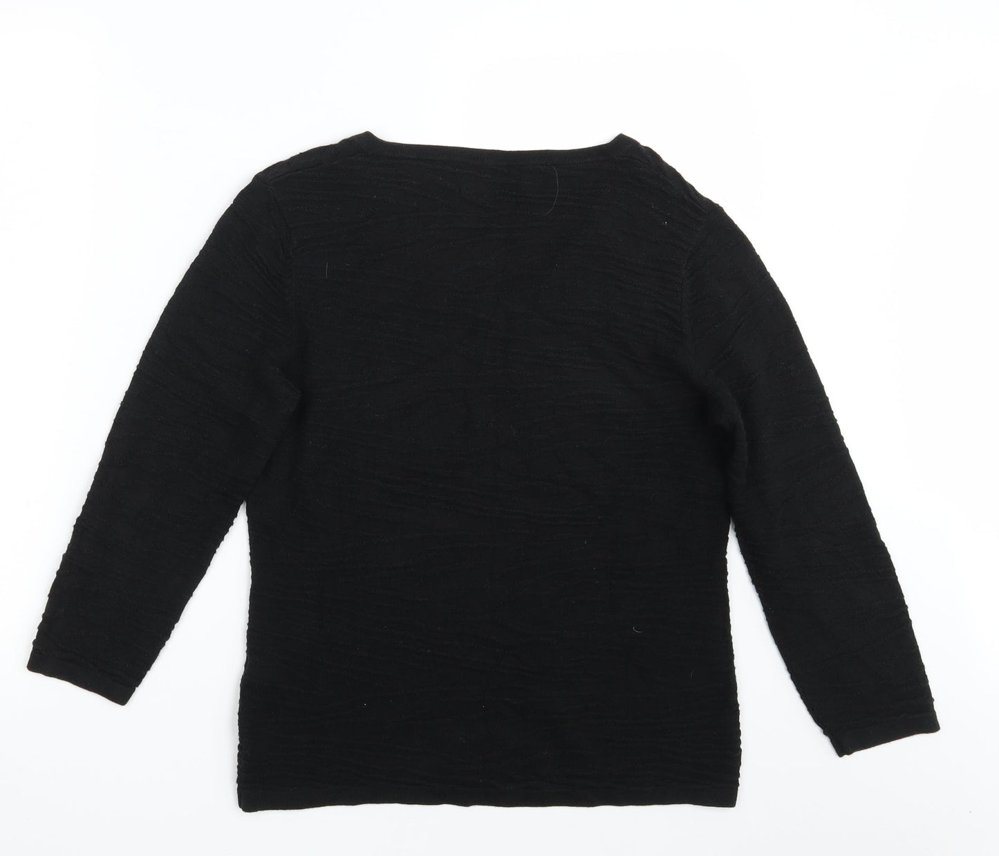 E P Pro Womens Black  Rayon Pullover Jumper Size S