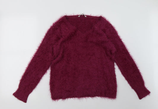 Peacocks Womens Purple   Pullover Sweatshirt Size S
