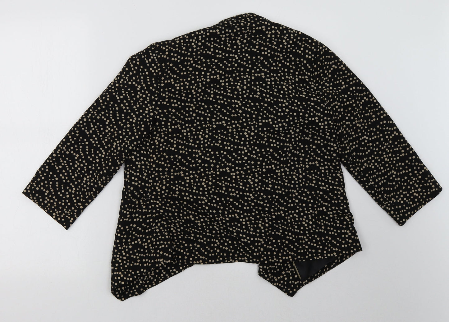 Debenhams Womens Black Polka Dot  Jacket Blazer Size 10