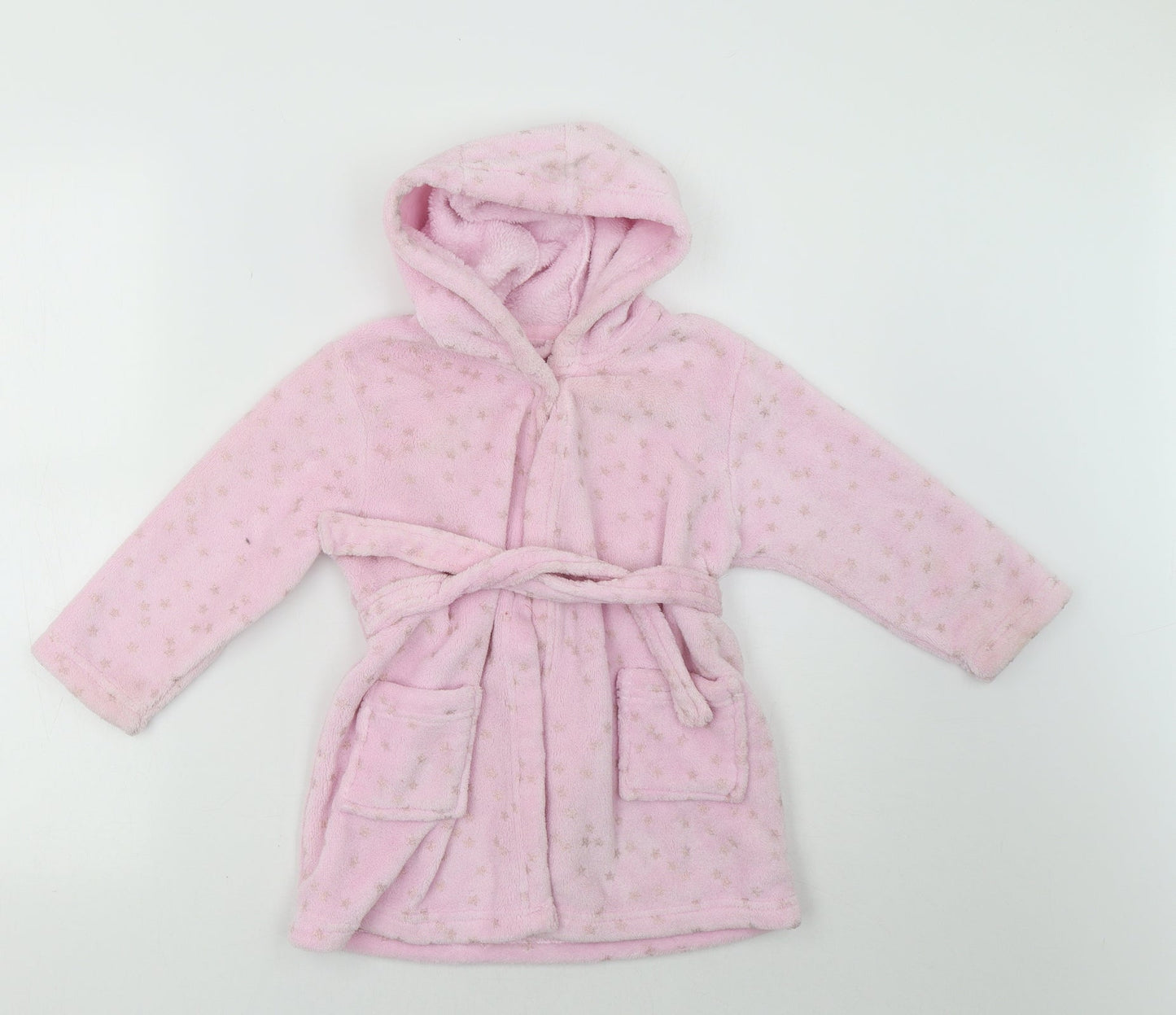 Matalan Girls Pink Polka Dot   Gown Size 2-3 Years