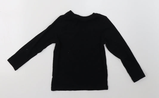 George Boys Black   Pullover Sweatshirt Size 5-6 Years  - christmas