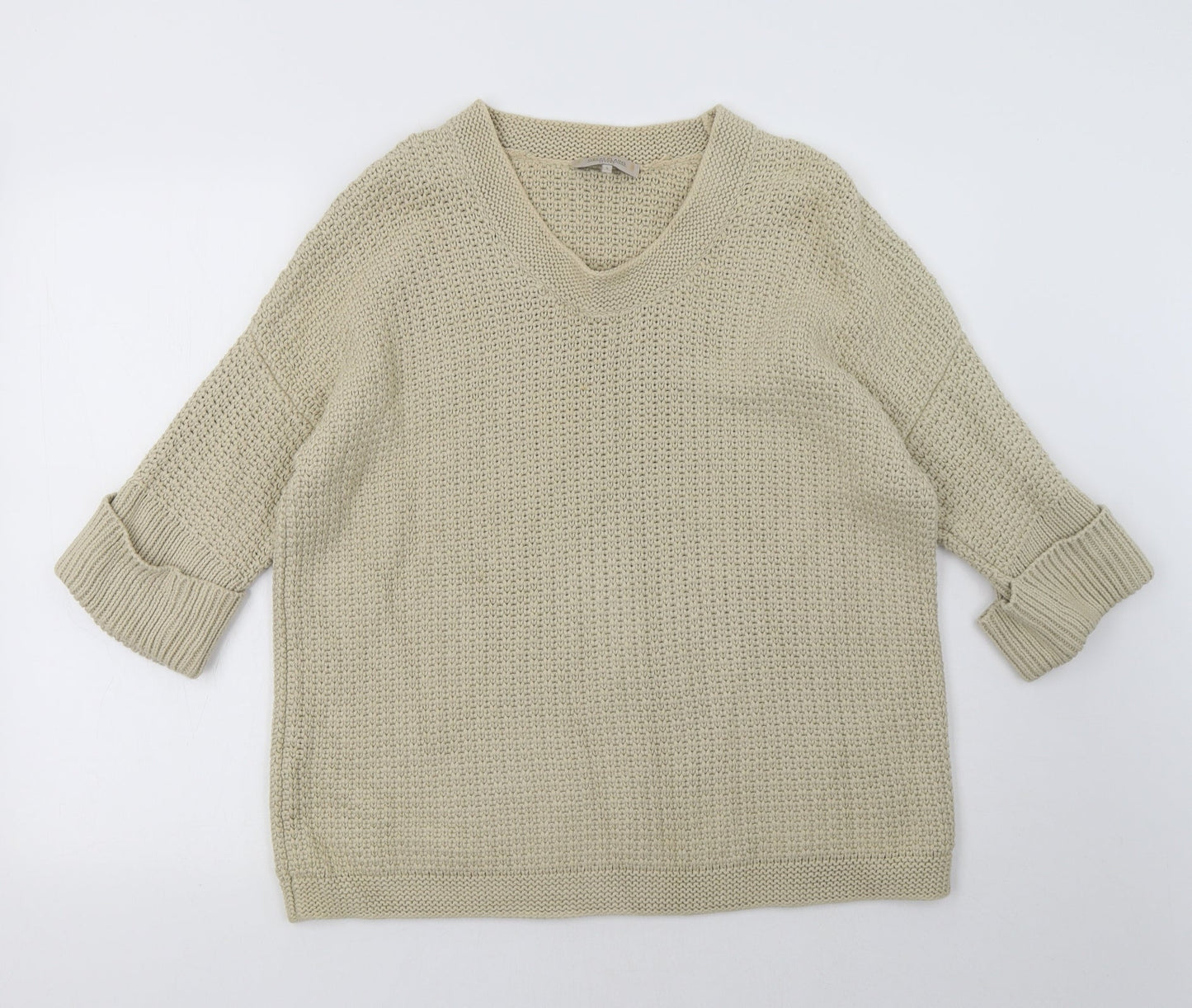 Great Plains Womens Beige   Pullover Sweatshirt Size S