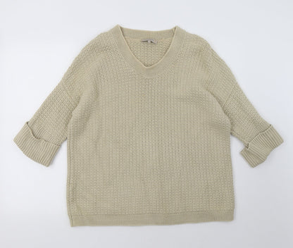 Preloved Great Plains Womens Beige   Pullover Sweatshirt Size S - Front