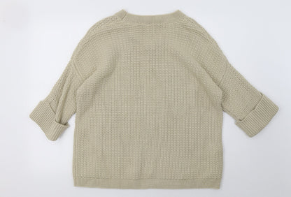 Preloved Great Plains Womens Beige   Pullover Sweatshirt Size S - Back