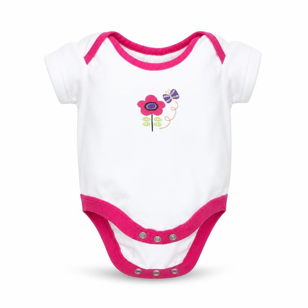 Bluezoo Girls White Floral  Babygrow One-Piece Size 0-3 Months