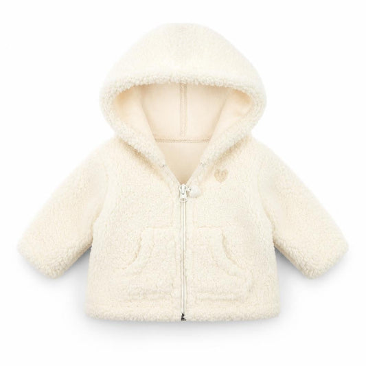 Nula Bug Girls Ivory   Jacket Coat Size 0-3 Months