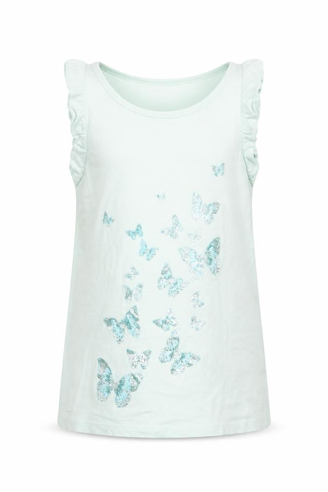 H&M Girls Blue Animal Print  Basic Tank Size 8 Years