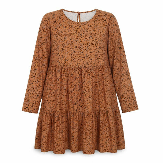 SheIn Womens Brown Animal Print  A-Line  Size M