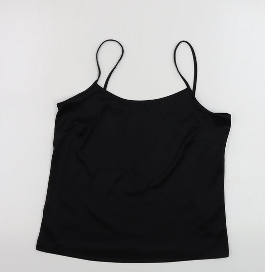 Preworn  Womens Black   Basic Tank Size 12
