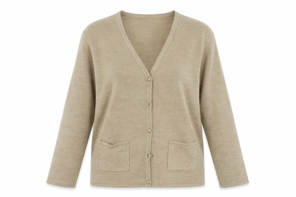 Bonmarché Womens Beige Cardigan Jumper Size M