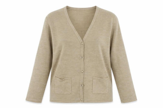 Bonmarché Womens Beige Cardigan Jumper Size M