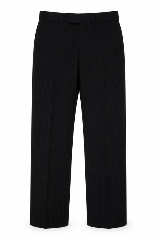 Burton Mens Black Striped  Trousers  Size 32 in L30 in