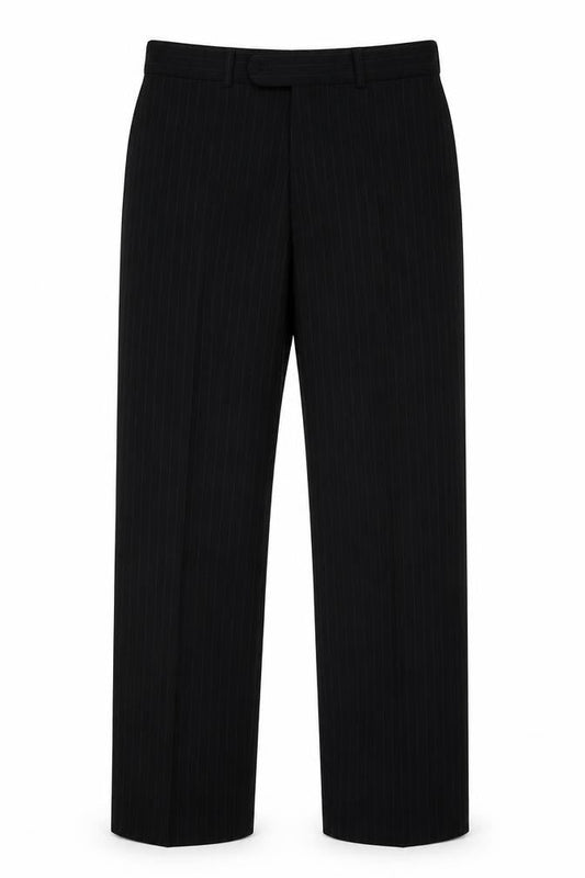 Burton Mens Black Striped  Trousers  Size 32 in L30 in