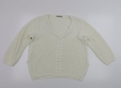 Tu Womens Ivory   Pullover Jumper Size 14