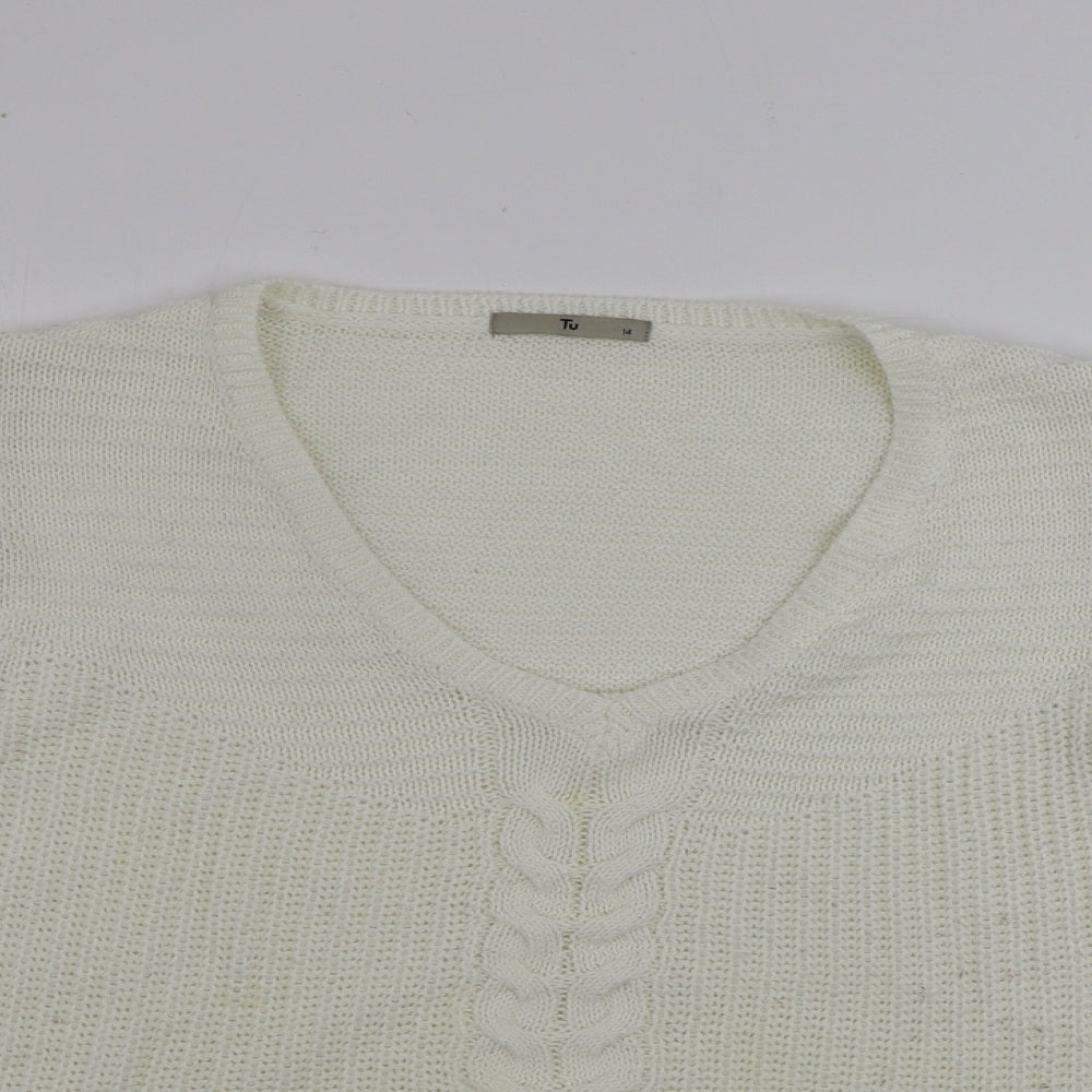 TU Womens Ivory   Pullover Jumper Size 14