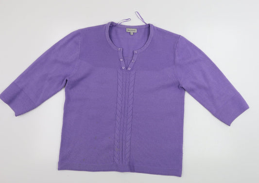 Ann marie Womens Purple   Pullover Jumper Size L