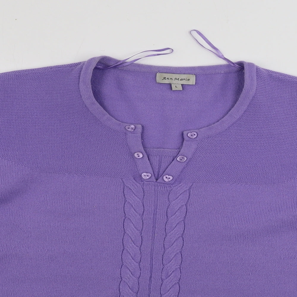 Ann marie Womens Purple   Pullover Jumper Size L