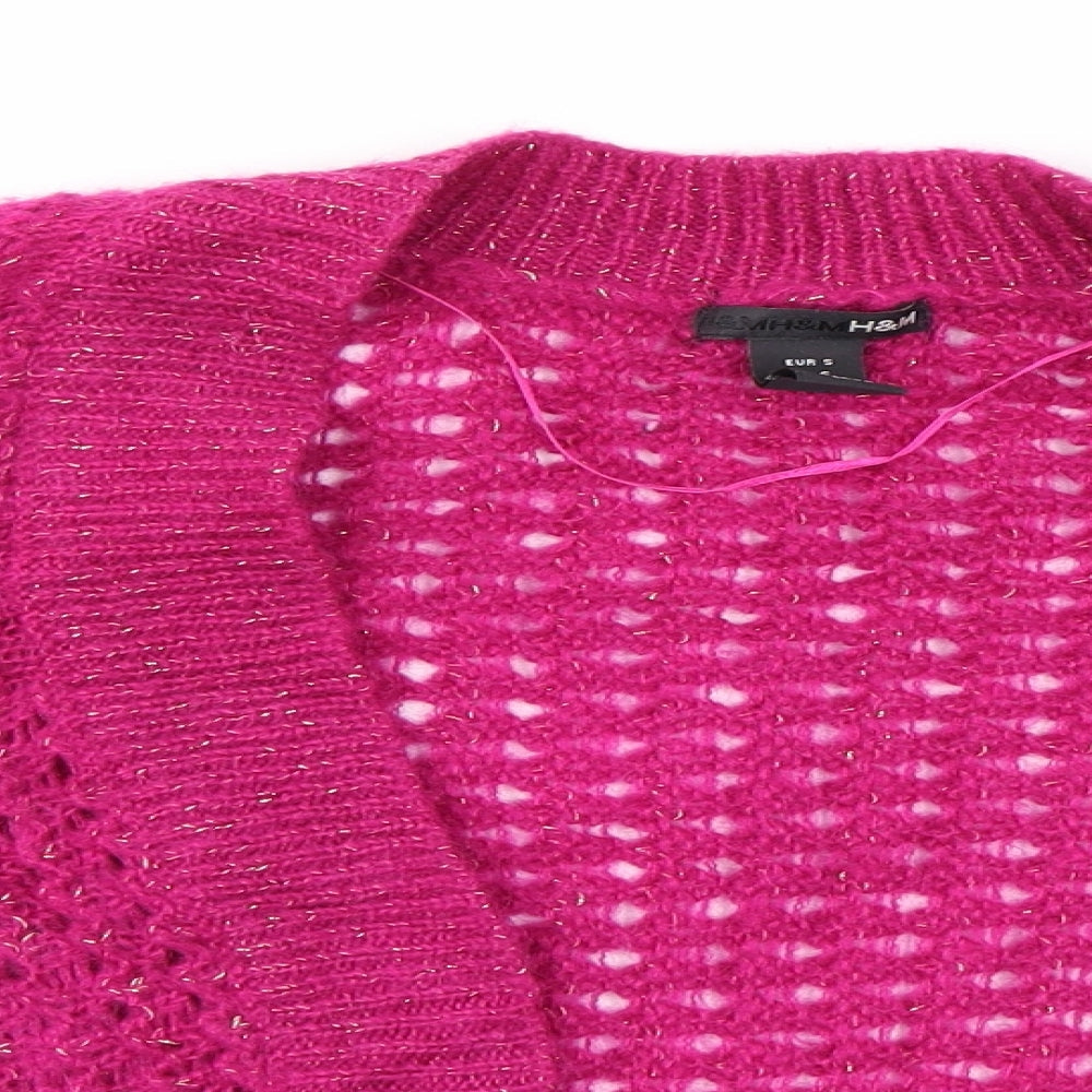H&M Womens Pink   Cardigan Jumper Size S