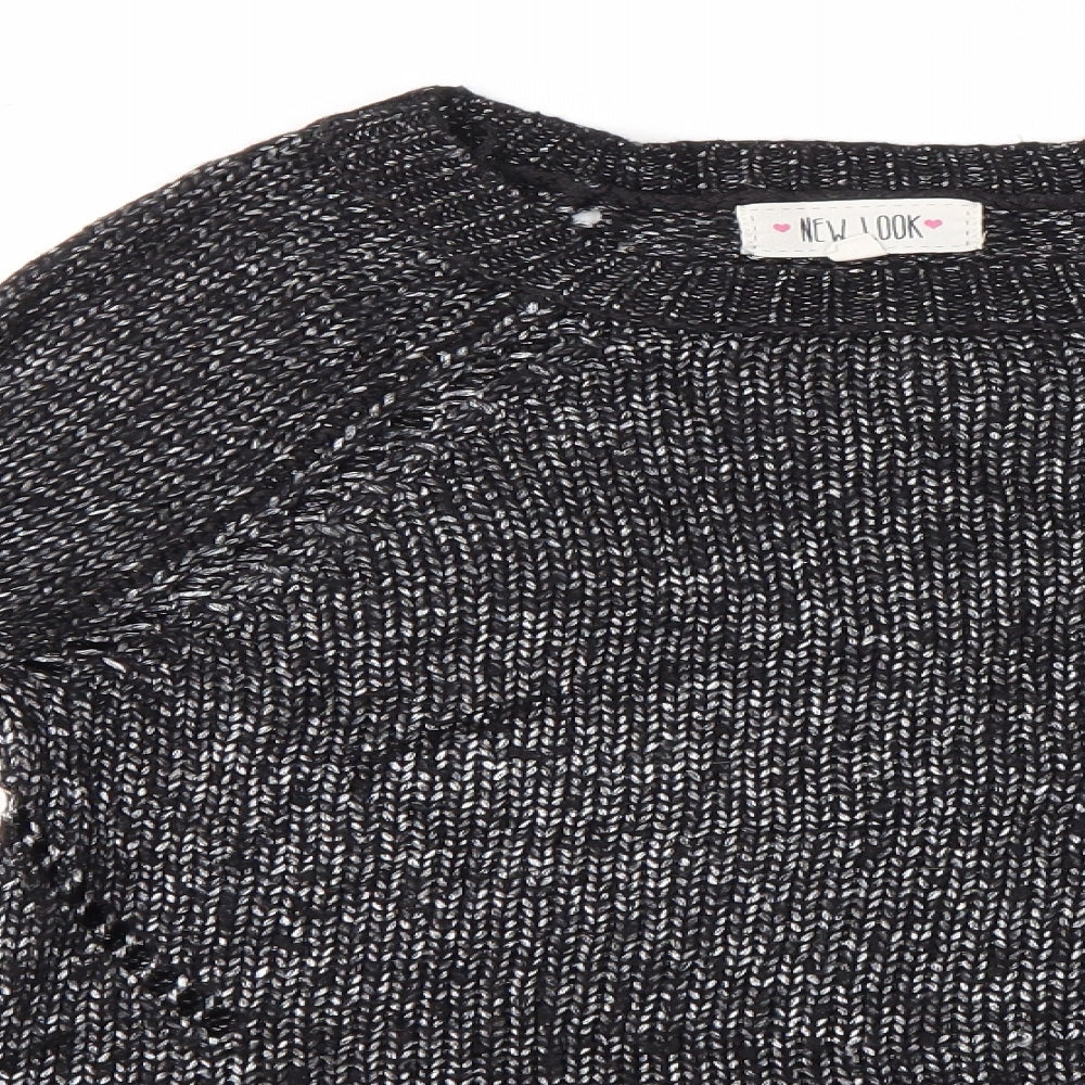 New Look Womens Black   Pullover Jumper Size 10
