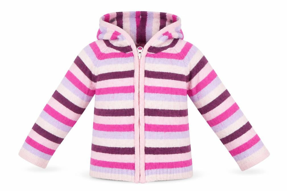 J.F.B Baby Pink Striped  Basic Jacket Jacket Size 12-18 Months