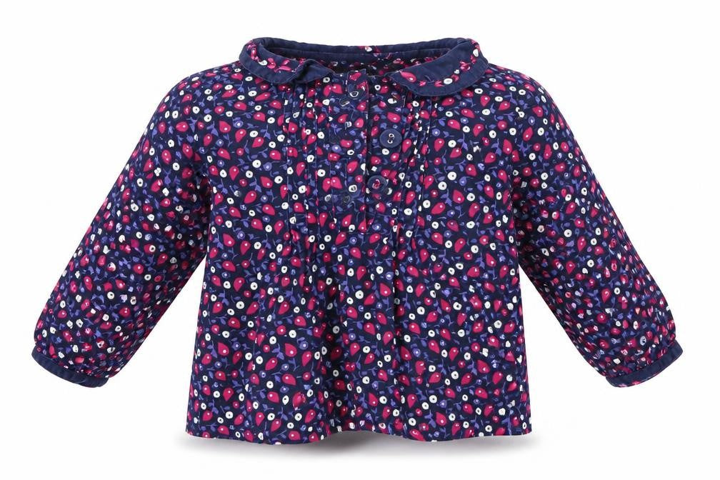 JoJo Maman Bébé Baby Multicoloured Floral  Basic Blouse Size 6-9 Months