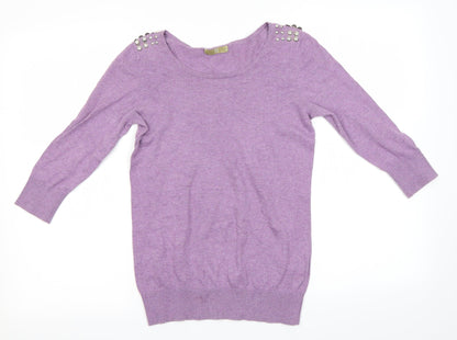Tu Womens Purple   Pullover Jumper Size 8