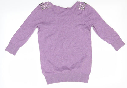 Tu Womens Purple   Pullover Jumper Size 8