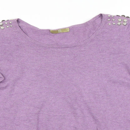 Tu Womens Purple   Pullover Jumper Size 8