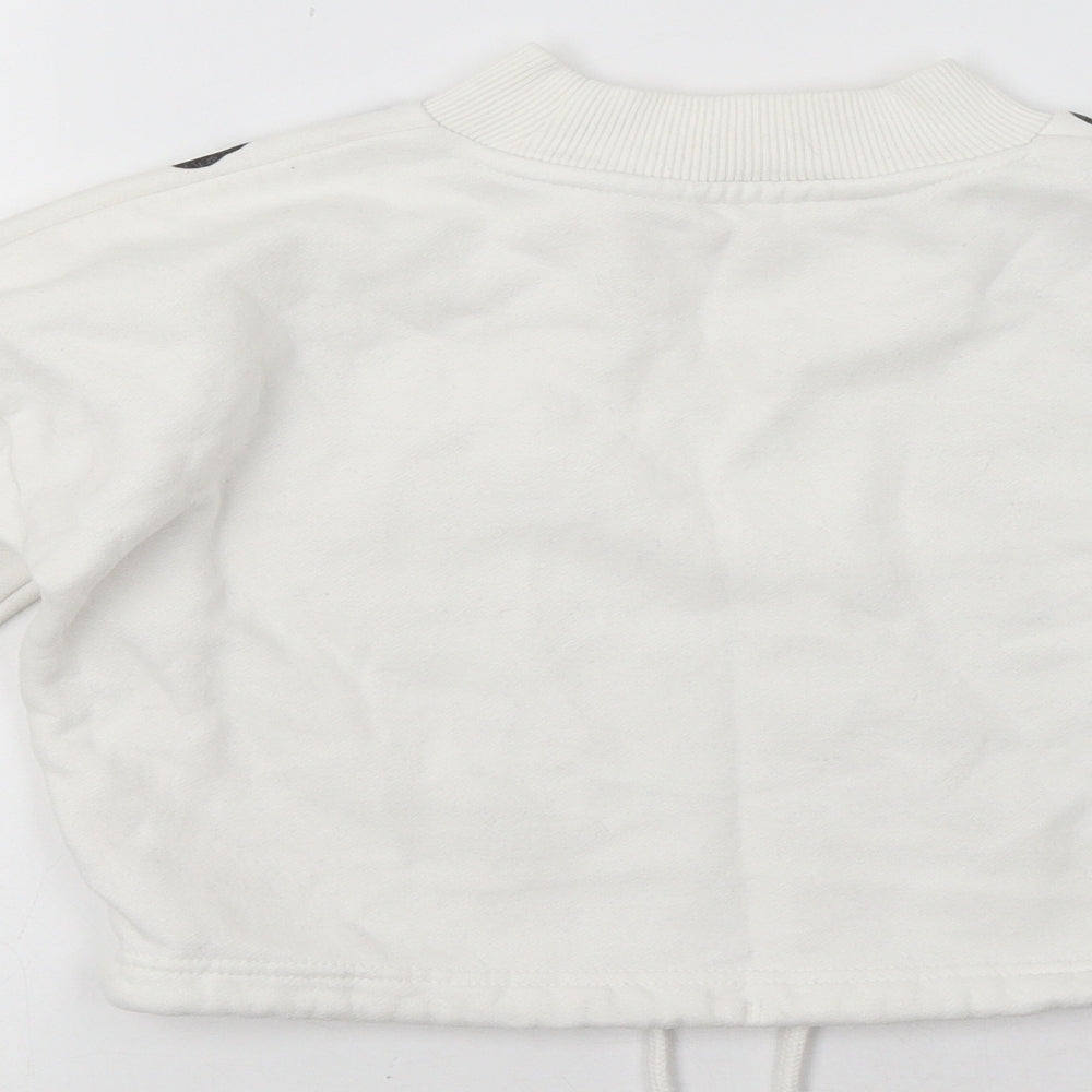 Nutmeg Girls White Animal Print  Pullover Sweatshirt Size 9-10 Years