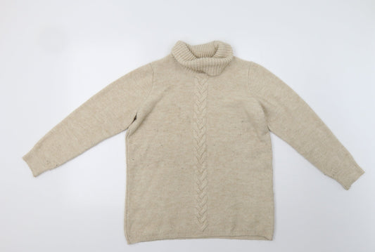 Peacocs Womens Beige   Pullover Jumper Size S