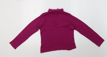 Preloved EWM Womens Pink   Basic T-Shirt Size 10 - Back