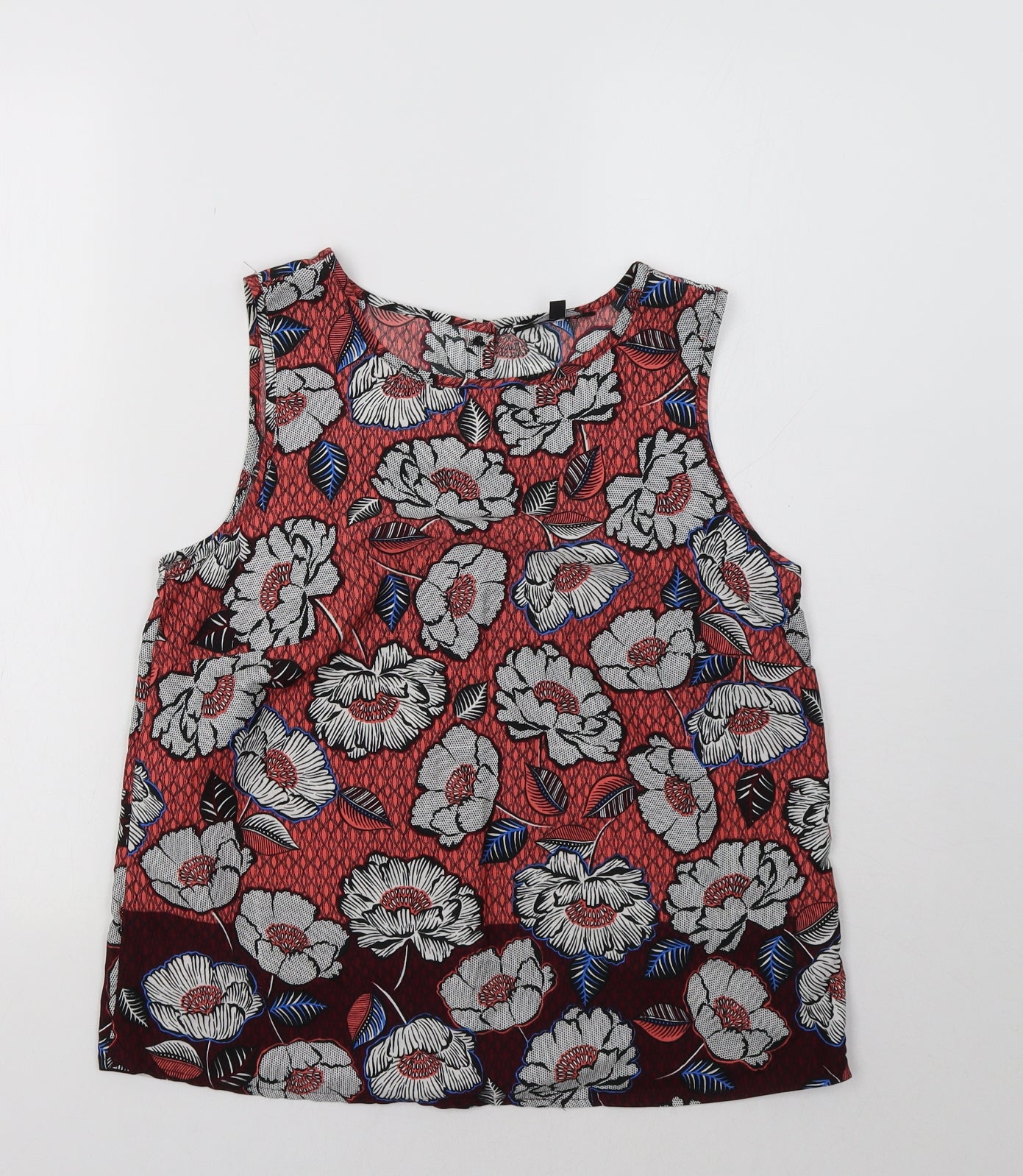 New Look Womens Multicoloured Floral  Basic Tank Size 10