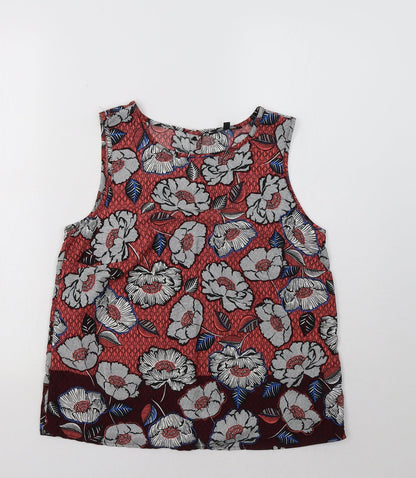 New Look Womens Multicoloured Floral  Basic Tank Size 10