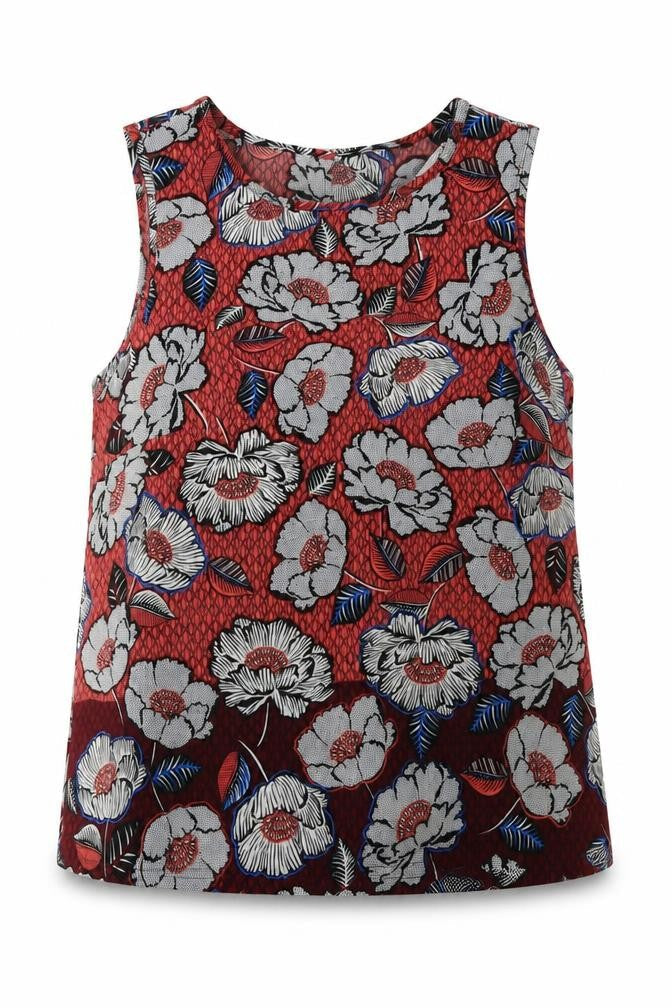 New Look Womens Multicoloured Floral  Basic Tank Size 10