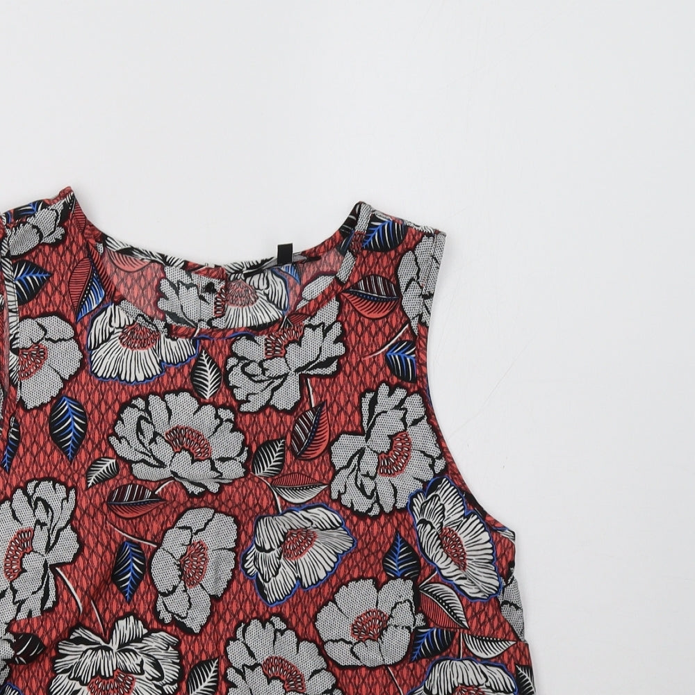 New Look Womens Multicoloured Floral  Basic Tank Size 10