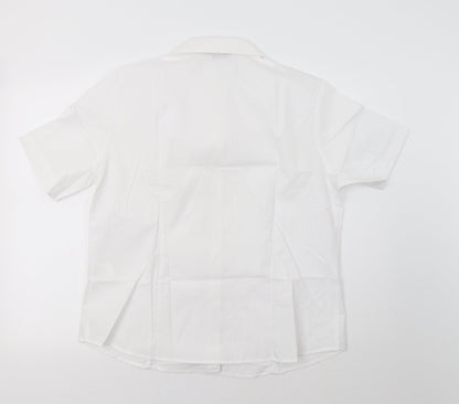 Disley Womens White   Basic Button-Up Size 18