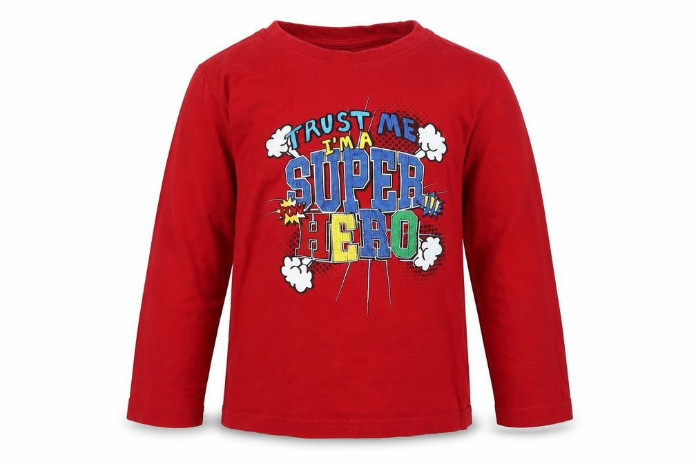 Primark Boys Red    Pyjama Top Size 3-4 Years  - super Hero