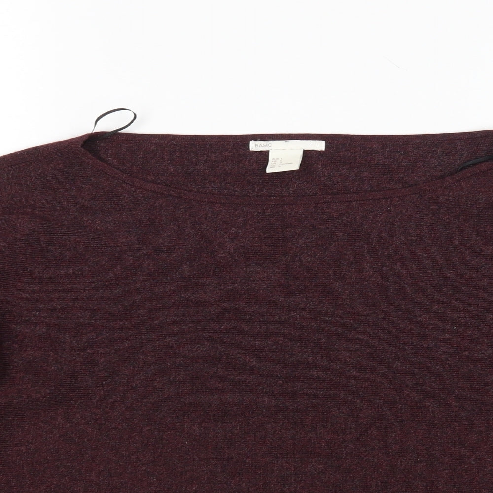 H&M Womens Purple   Pullover Jumper Size L