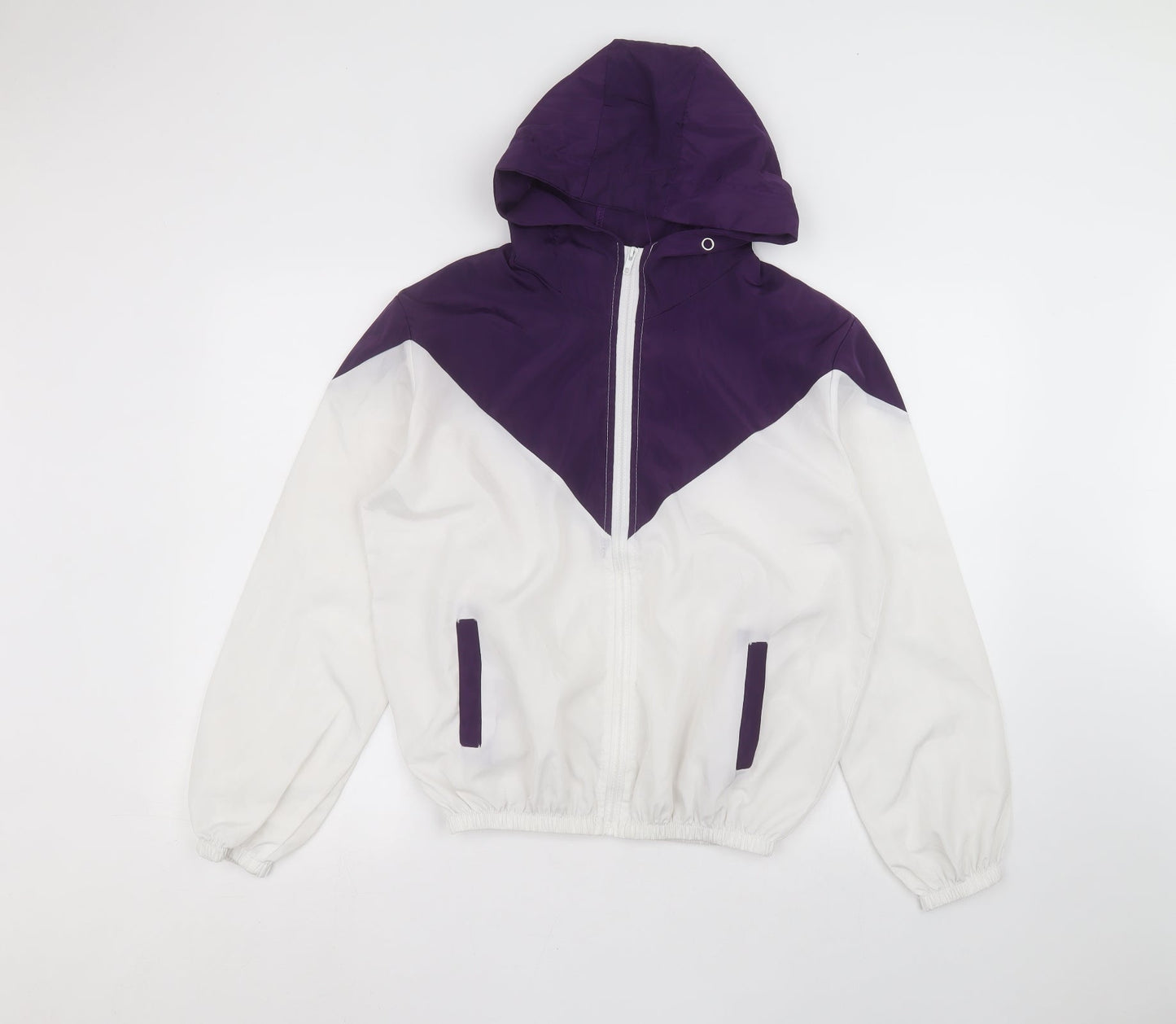 Preworn Womens White   Rain Coat Coat Size XL