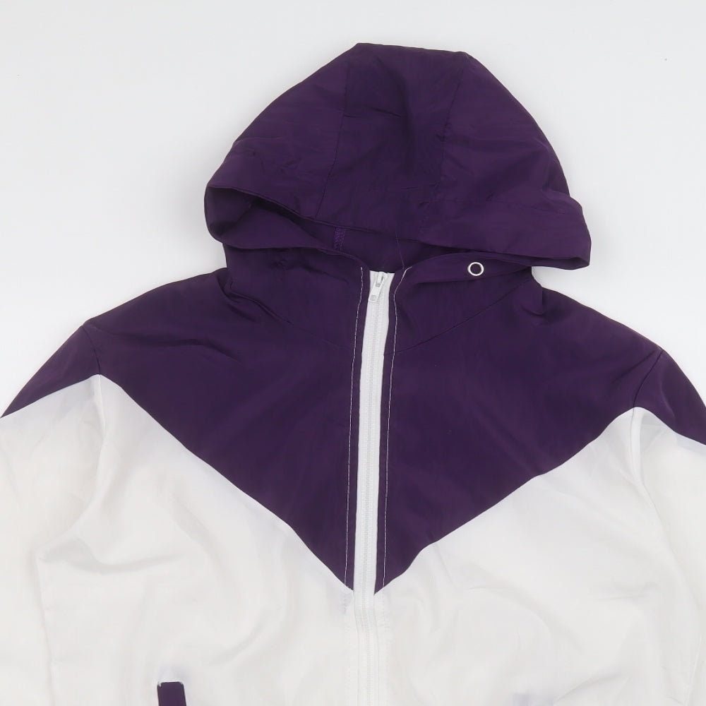 Preworn Womens White   Rain Coat Coat Size XL