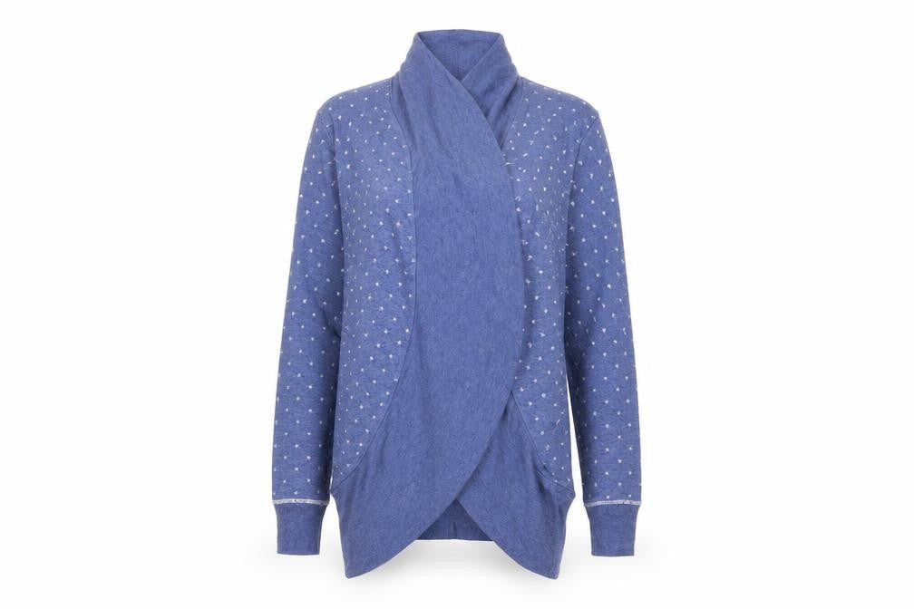 la marquise Womens Blue Polka Dot  Cardigan Jumper Size S