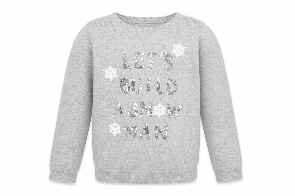 H&M Girls Grey   Pullover Jumper Size 7-8 Years